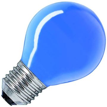 Lampadina | Attacco grande E27 | Lampada a sfera | Blu | 45mm | 25W