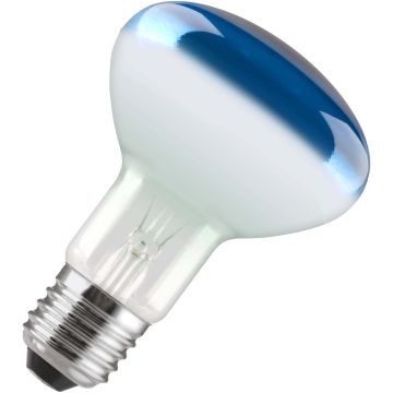 Lampadina | Attacco grande E27 | Lampada a riflettore | Blu | 80mm | 60W
