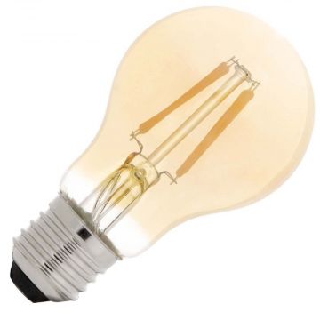 Bailey | Lampada a sensore LED giorno/notte | Grande attacco E27 | 4W (sostituisce 40W) Oro