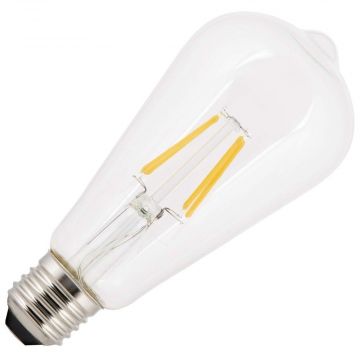 Bailey | Lampada LED Edison a sensore giorno/notte | Grande attacco E27 | 4W (sostituisce 60W)