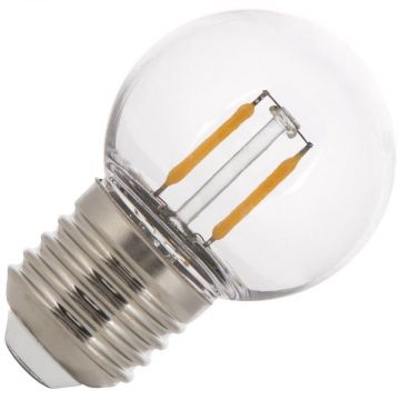 Bailey | Lampada a sfera LED in plastica | Grande attacco E27 | 2W (sostituisce 20W)