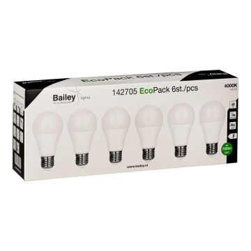 Bailey | Lampada LED | Grande attacco E27 | Lampada standard | 60mm | 8W