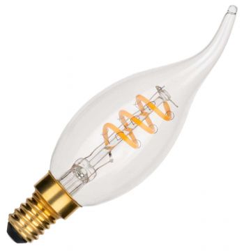 Bailey | Lampada a candela LED con puntale | Attacco piccolo E14 | 3W Dimmerabile