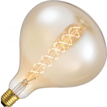 Lighto | Filamento LED | Attacco grande E27 | Lampada Superlux | Oro | 160mm | 6W