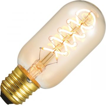 Lighto | Filamento LED | Attacco grande E27 | Lampada a tubo | Oro | 45mm | 5W