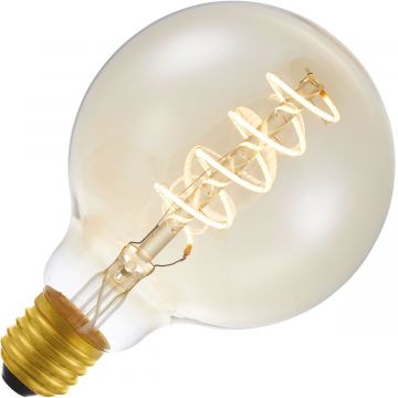 Lighto | Filamento LED | Attacco grande E27 | Globelamp | Oro | 95mm | 4W