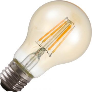 Lighto | Filamento LED | Grande attacco E27 | Lampada standard | Oro | 60mm | 4W