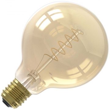 Calex | Filamento LED | Lampadina grande E27 | Sfera | Oro | 95mm | 4W