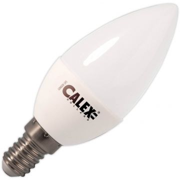 Calex | Lampadina LED | Attacco piccolo E14 | Lampadina a candela | Mat | 37mm | 3,4W