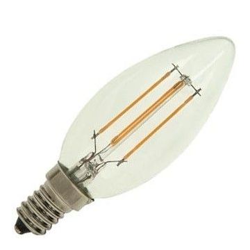 Bailey | Lampada a candela LED | Lampadina piccola E14 | 4W (sostituisce 46W)