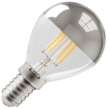 Calex | Filamento LED | Attacco piccolo E14 | Lampada a sfera | Luminosa | 45mm | 4W