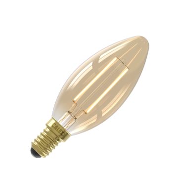 Calex | Filamento LED | Attacco piccolo E14 | Candela B35 | Oro | 3,5W | Dimmerabile