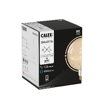 Calex | Smart | Globe G200 | Filamento a spirale oro | 5W | Attacco E27 | Dimmerabile con app