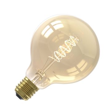 Calex | Filamento LED | Grande attacco E27 | Globo G95 | Oro | 5,5W | Dimmerabile