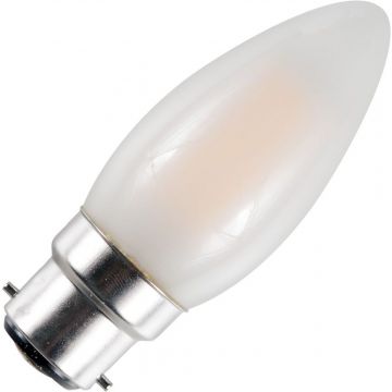 SPL | Lampada a candela LED | Attacco a baionetta B22d | 4W dimmerabile