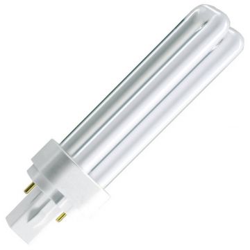 Sylvania | Raccordo PL-C | Raccordo G24d | Opale | 35mm | 13W | 827 Extra Warm-White | 2-Pin